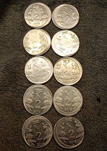 ₹2 Shift Error Coins ( 10 Pcs)
