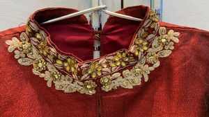 Elegant Crop top &amp; Dhoti Set