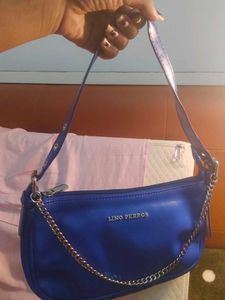 Lino Perros Blue Shoulder Bag