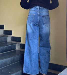Wide Leg Denim Jeans