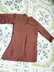 Brown Women Top |  With Collor