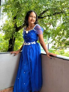 Royal Blue Tulle Party Dress