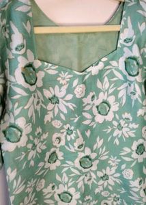 Floral Print Tunic Top