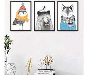 Set Of 3 Wall Painting