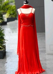 Elegant Orange designer Lehenga Set🔥