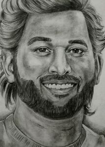 Sketch Of MS Dhoni
