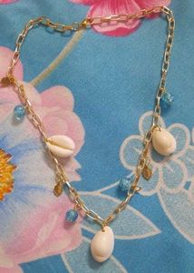 Seashell or Cowrie shell Charm Necklace