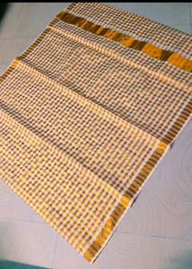 Kerala Traditional Cotton Blend Saree