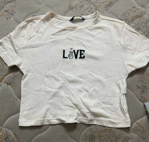 Embroidered Crop Top