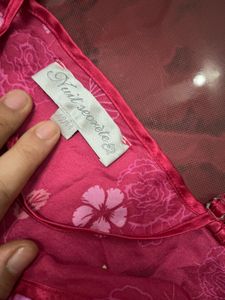 Floral Print satin dress