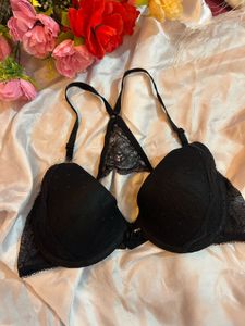 Black Lace Bra