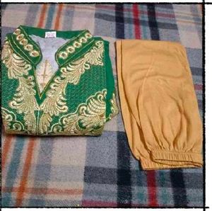 NewHeavyWorkAnarkali Kurti Set
