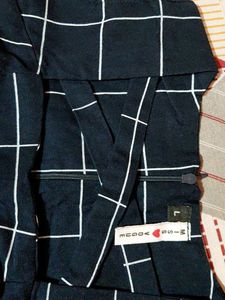 Checkered Fit &amp; Flare Padded Dress