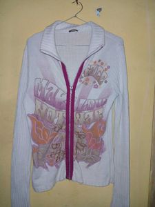 White Jacket With Long Full Sleeves
