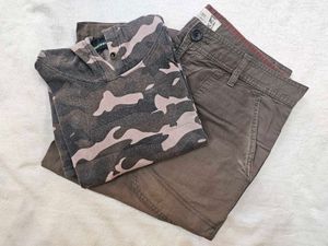 Camo Sport Jersey & plain Shorts Set