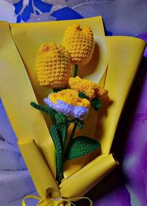Crochet Tulip Bouquet