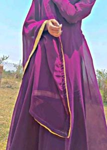 Elegant Purple long gown ...💗