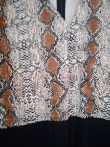 Stylish Snakeskin Print Dress