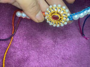 Pearl Kundan Rakhi