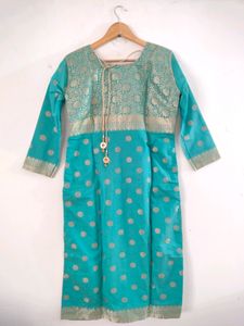 Cyan Festive Kurta Set (Women&#39;s)