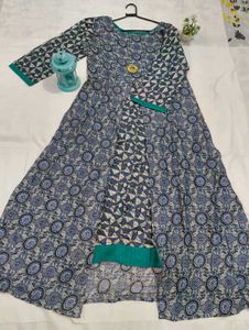 Set of 3 Kurtis - Red, Floral, &amp; Geometric Prints