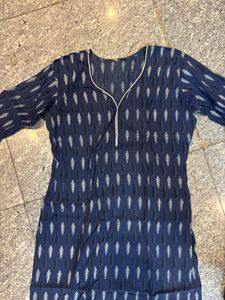 Blue Printed Ethnic kurta