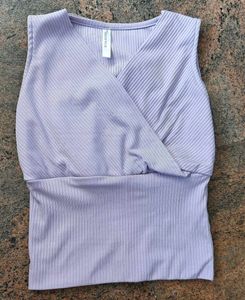 Ribbed Lavender Tank Top