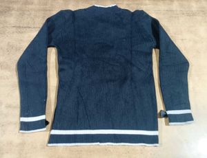 Cute Black Knit Top with Bows