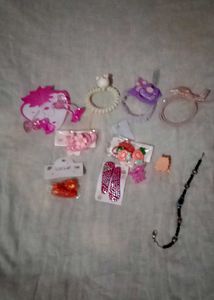 Hair Accessory Bundle 3 Bracelets,4 Hairtie Etcc