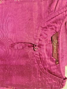 Sangria Magenta Kurta Set