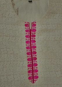 Elegant Embroidered Tunic Dress🤍🤍