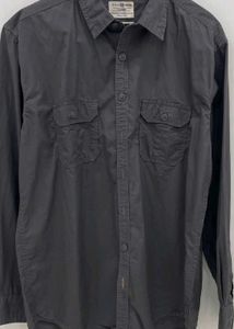 Men&#39;s Smoke Grey Casual Shirt