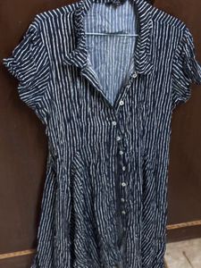 Striped Shirt Dress