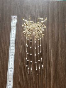Chinese Pearl Tassel Hair Clip