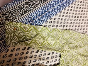 Green Diamond Print Kurta