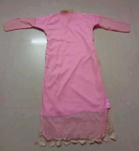 Pink &amp; Gold Embellished Kurti
