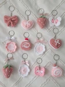 Crochet Bow Keychain