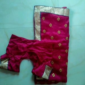 a new saari with blouse