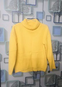 Yellow Turtleneck Sweater