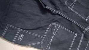 Cargo 6 Pocket Denim Jeans Black
