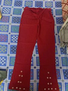 Wine Mehroon Pants