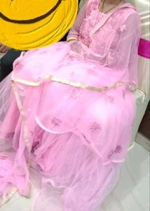 Pink Embroidered Kurta Set