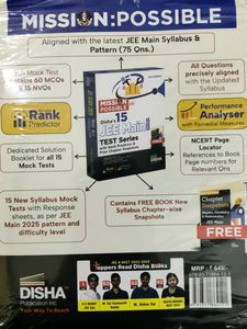 JEE Main Test Series by Disha