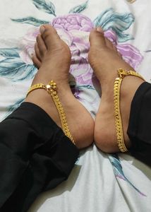 1 gram gold finishing forming Mango design anklet