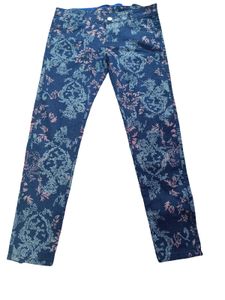 Floral Print Straight denim Pants
