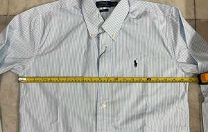 POLO RALPH LAUREN BLUE VERTICAL STRIPES SHIRT
