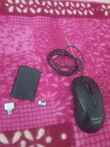 1 Mouse 1 Battery 1 Utg 1 C Type OTG Mouse Working On Attach Usb Cable Battery Working 97 %