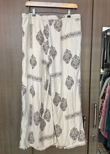 H&amp;M Linen-blend drawstring Trousers L size