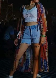 Sheer Sera Multicolored Shrug ( Women)