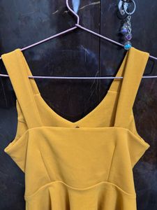 Mustard Peplum Top